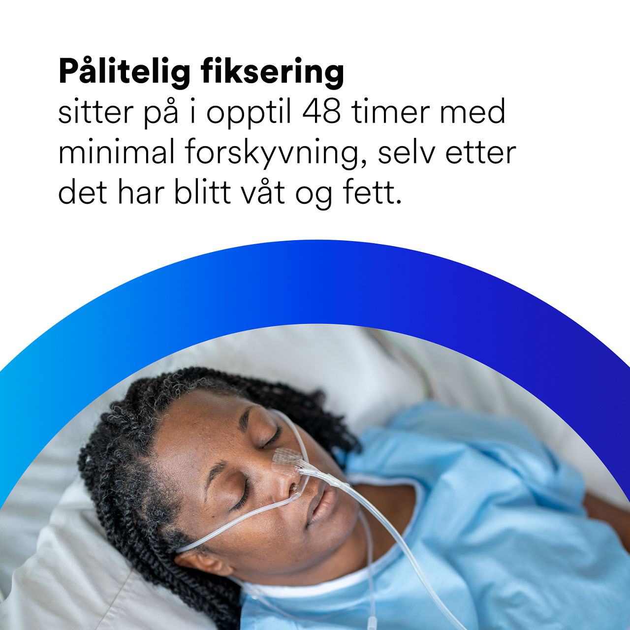 (3) Nasogastrisk festeanordning: Pålitelig sikring