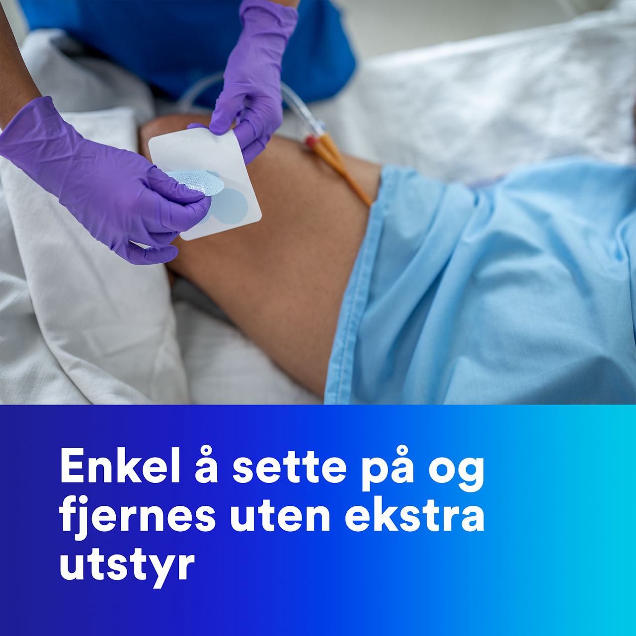 (5) Festeanordning for slanger: Enkel å påføre og kan fjernes uten å bruke fjernelsesmiddel