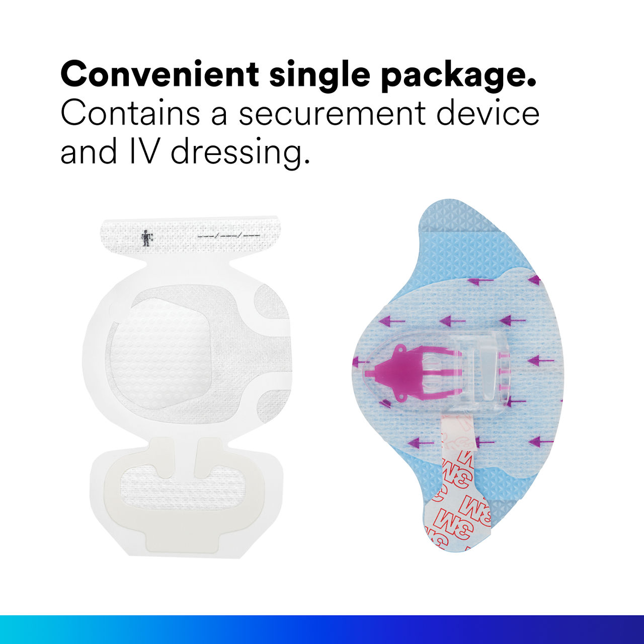 (1 - 1837-2100) 3M PICC/CVC + Tegaderm IV Advanced Securement: Convenient single package