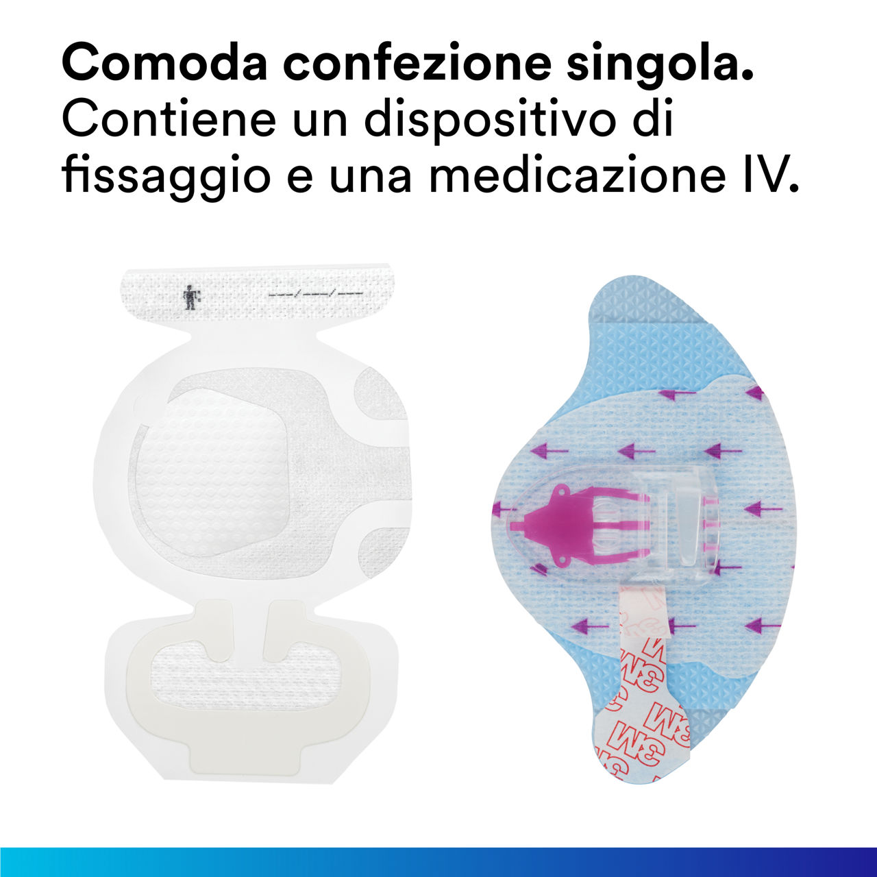 (1-1837-2100) PICC/CVC 3M + Tegaderm™ IV Advanced Securement: Comoda confezione singola