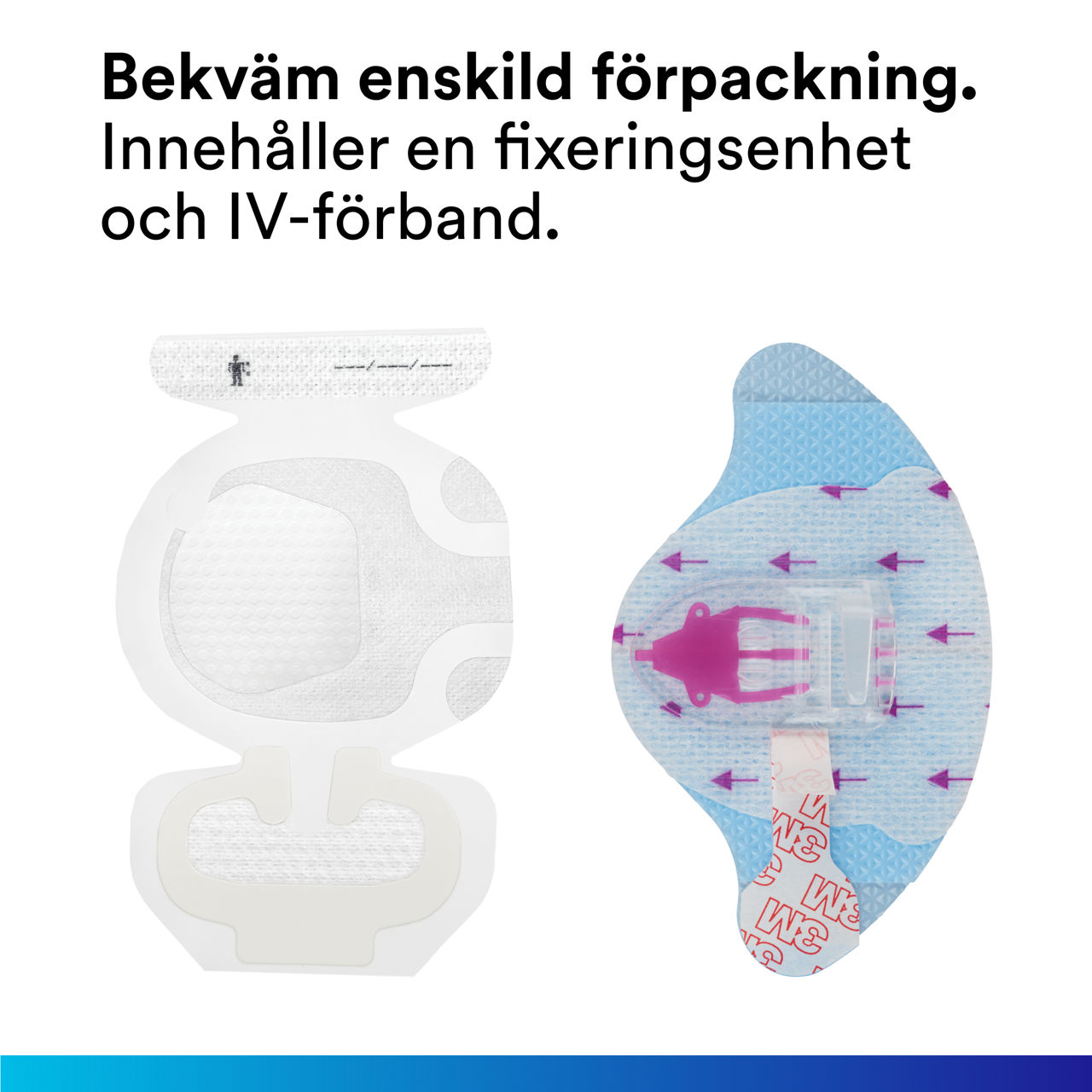 (1-1837-2100) 3M PICC/CVC + Tegaderm IV Advanced Securement: Praktisk enkelförpackning