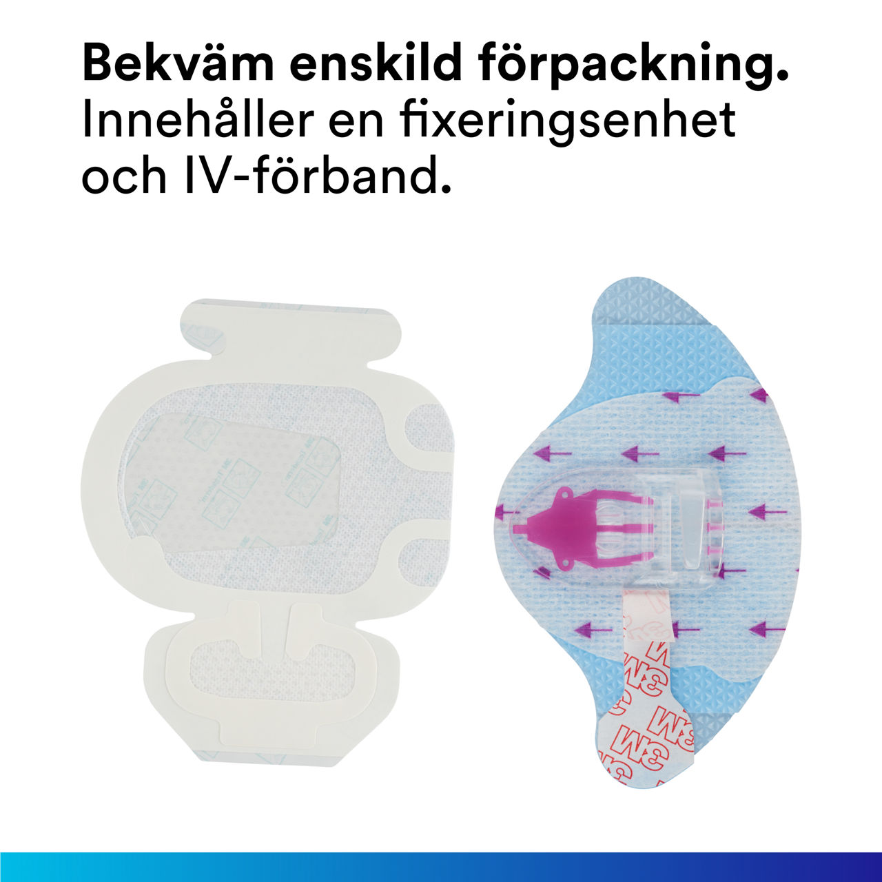 (1-1839-2100) 3M PICC/CVC + Tegaderm IV Advanced Securement: Bekväm enkelförpackning