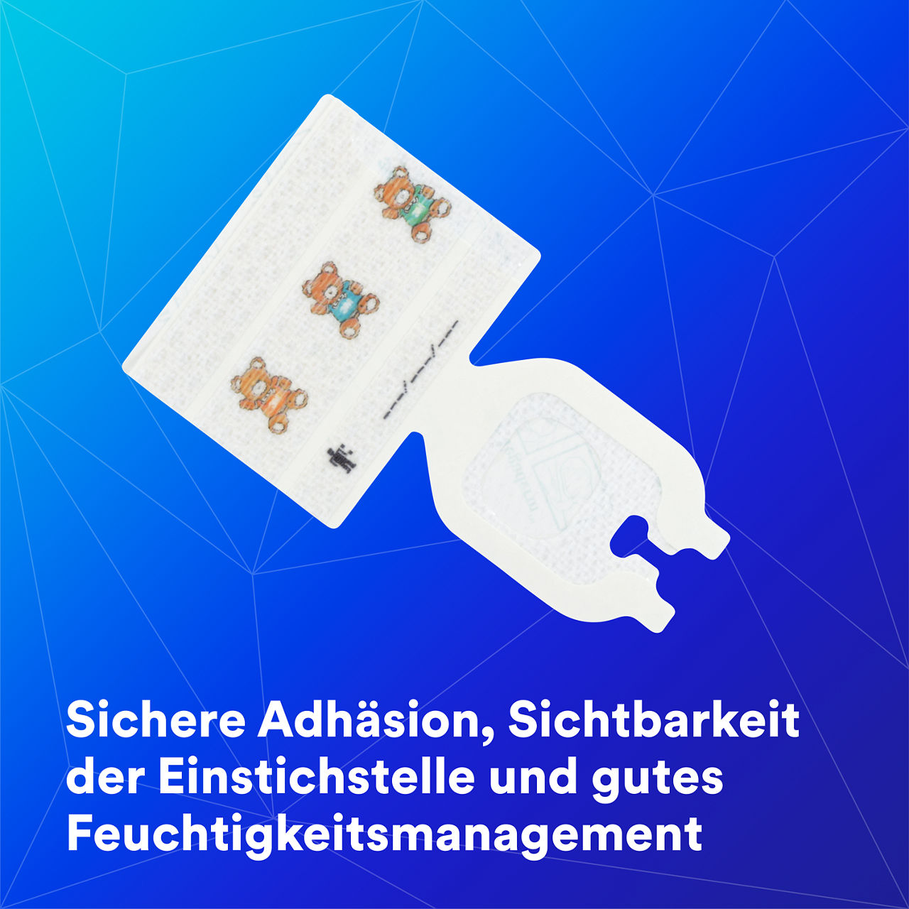 1-1680 Tegaderm IV: Sichere Adhäsion, Sichtbarkeit der Stelle, Feuchtigkeitsmanagement