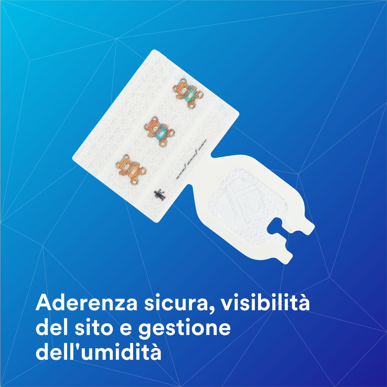 1-1680_Tegaderm™ IV Advanced Securement: Adesione sicura, visibilità del sito, gestione dell'umidità
