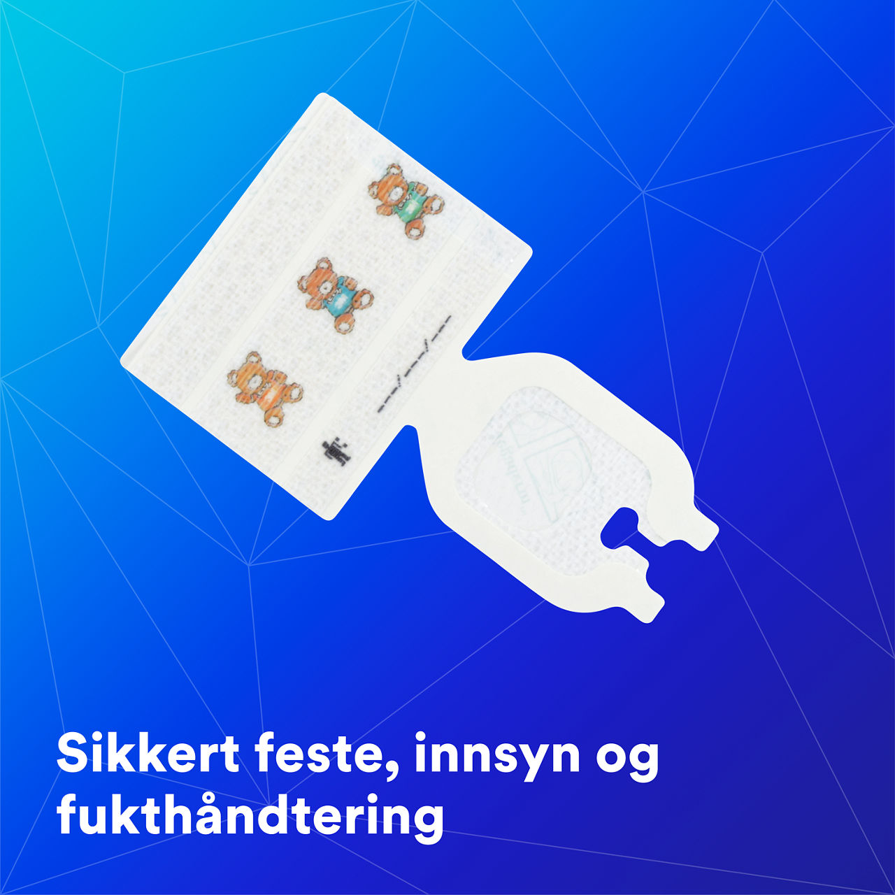 (1-1680) Tegaderm™ IV Advanced Securement: Sikker vedheft, synlighet på stedet, fuktighetshåndtering