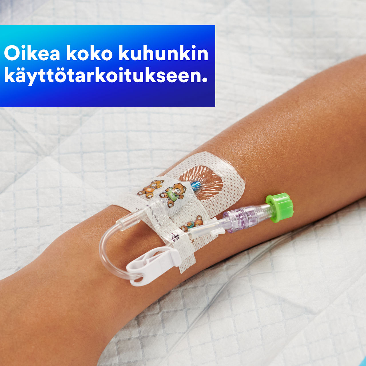 (2-1680) Tegaderm IV Advanced Securement: Turvallinen kiinnittyminen, näkyvyys, kosteuden hallinta