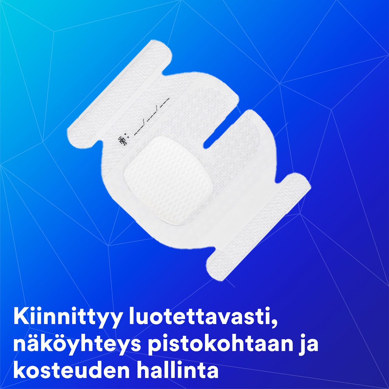 (1-1681) Tegaderm IV Advanced Securement: Turvallinen kiinnittyminen, näkyvyys, kosteuden hallinta