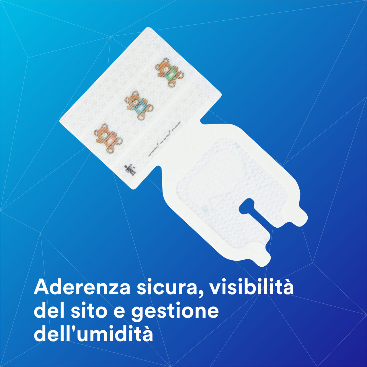 1-1682_Tegaderm™ IV Advanced Securement: Adesione sicura, visibilità del sito, gestione dell'umidità