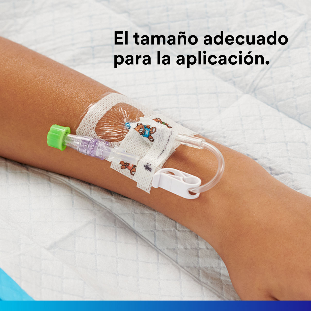 2-1682_Fijación avanzada Tegaderm™ IV:Adhesión segura, visibilidad de la zona, control de la humedad