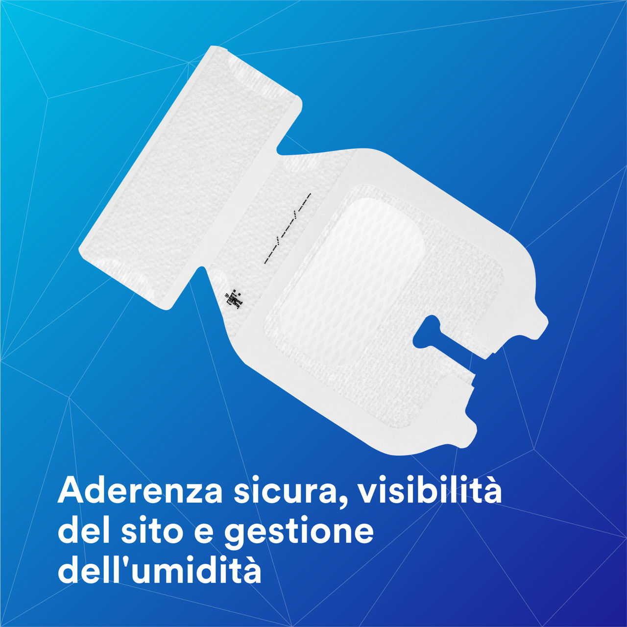 1-1683_Tegaderm™ IV Advanced Securement: Adesione sicura, visibilità del sito, gestione dell'umidità