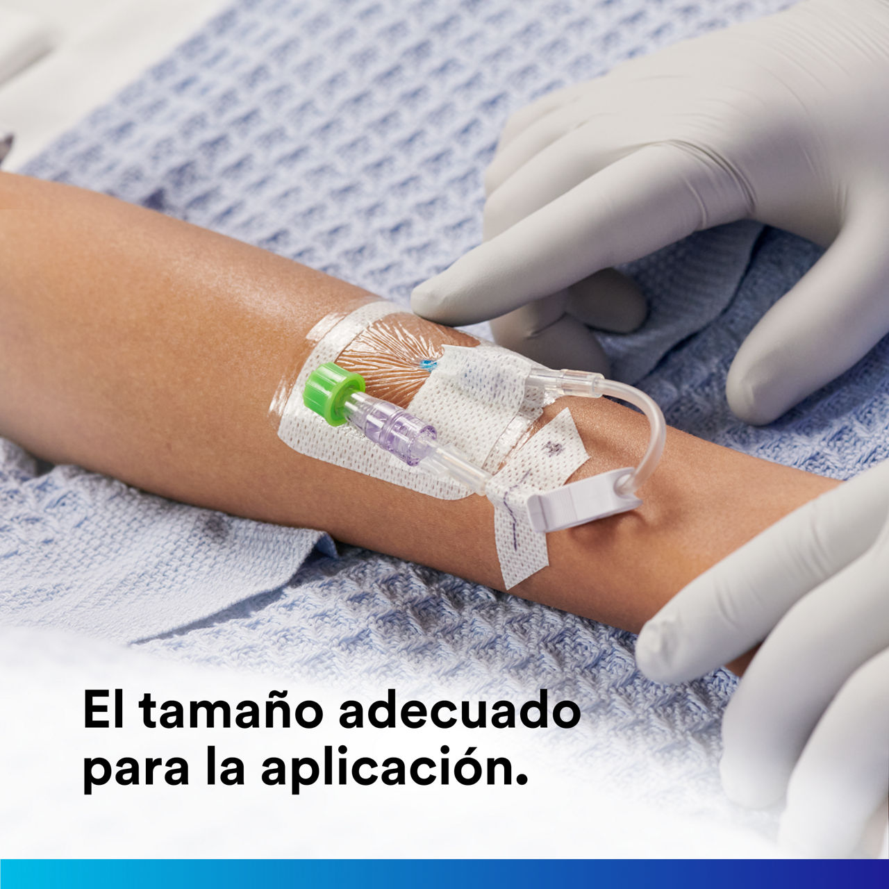 2-1683_Fijación avanzada Tegaderm™ IV:Adhesión segura, visibilidad de la zona, control de la humedad