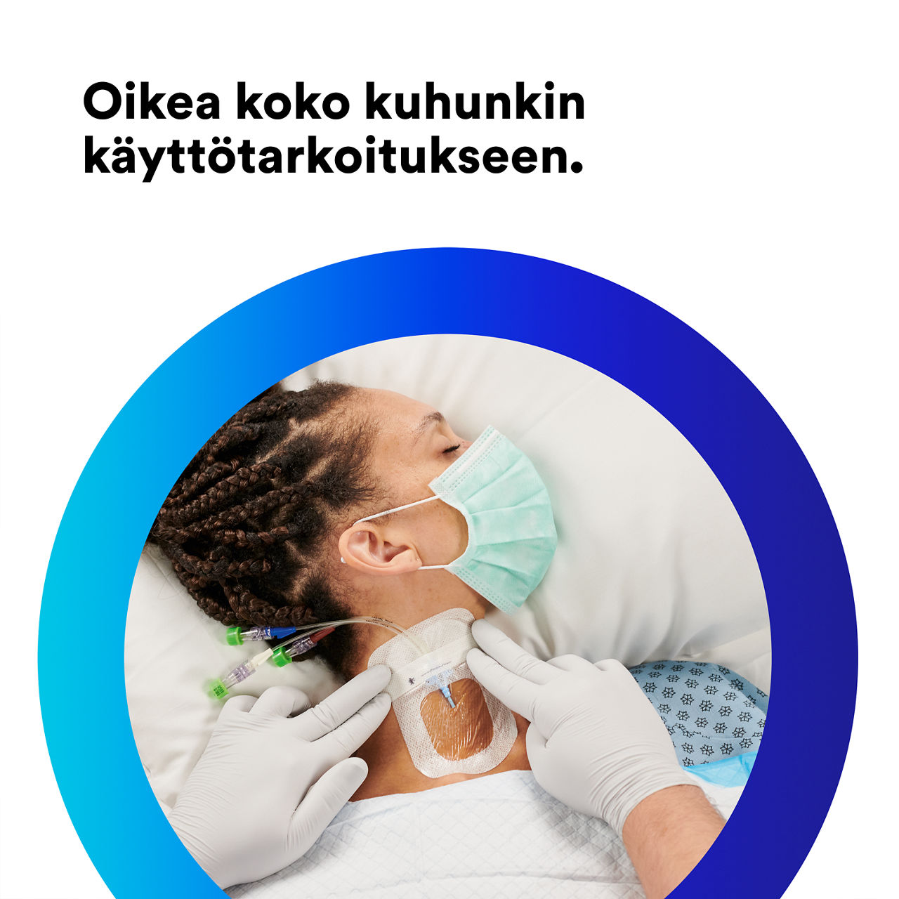 (2-1685) Tegaderm IV Advanced Securement: Turvallinen kiinnittyminen, näkyvyys, kosteuden hallinta