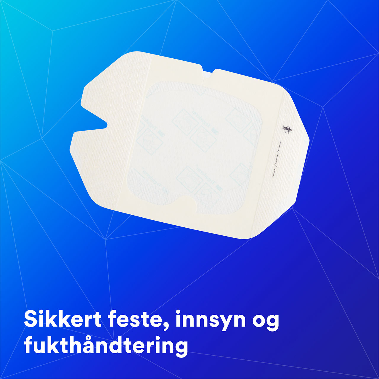 (1-1688) Tegaderm™ IV Advanced Securement: Sikker vedheft, synlighet på stedet, fuktighetshåndtering