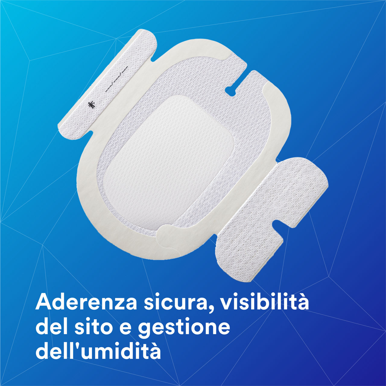 1-1689_Tegaderm™ IV Advanced Securement: Adesione sicura, visibilità del sito, gestione dell'umidità