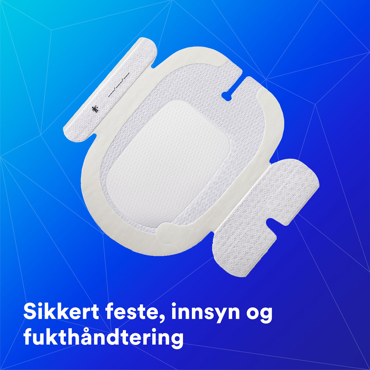 (1-1689) Tegaderm™ IV Advanced Securement: Sikker vedheft, synlighet på stedet, fuktighetshåndtering