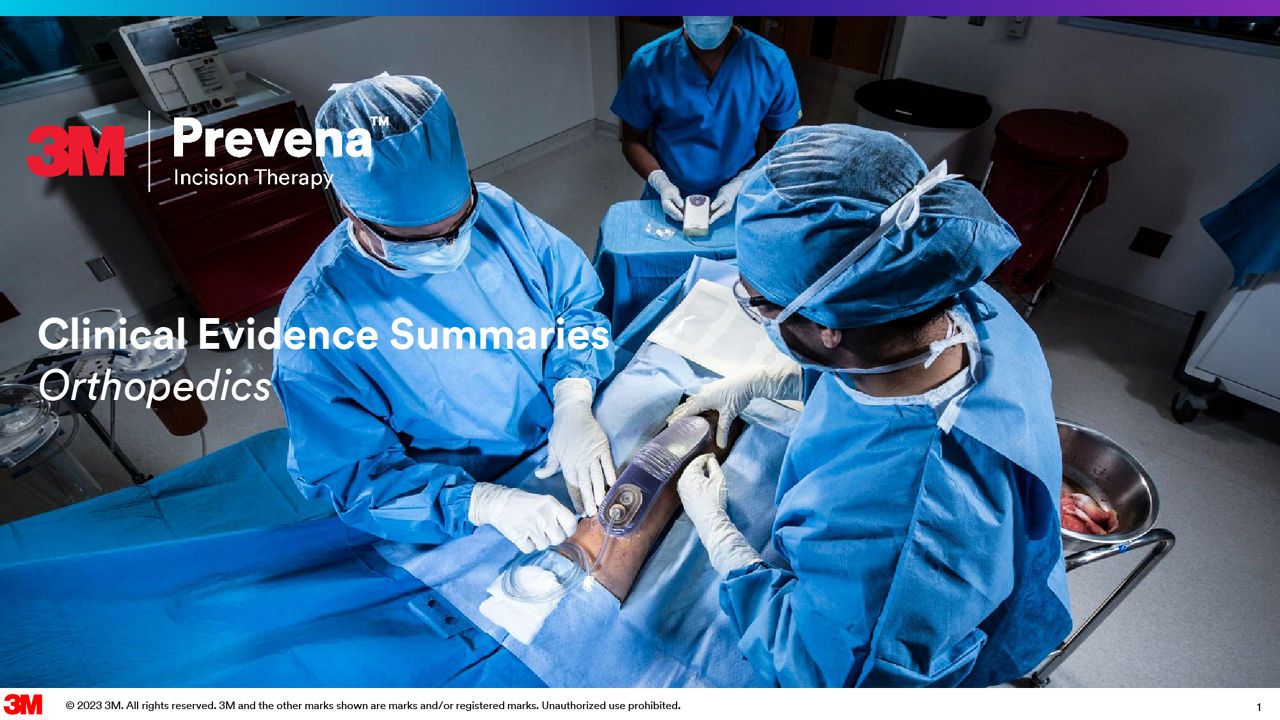 Clinical evidence summary: Orthopaedics 