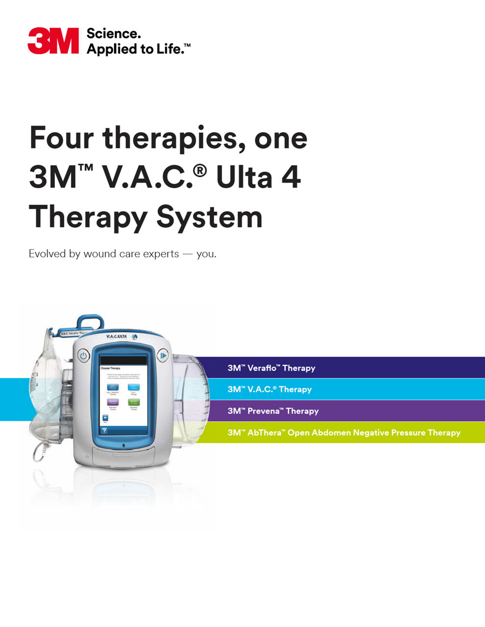 3M™ V.A.C.™ Ulta 4 Therapy System Brochure Singapore