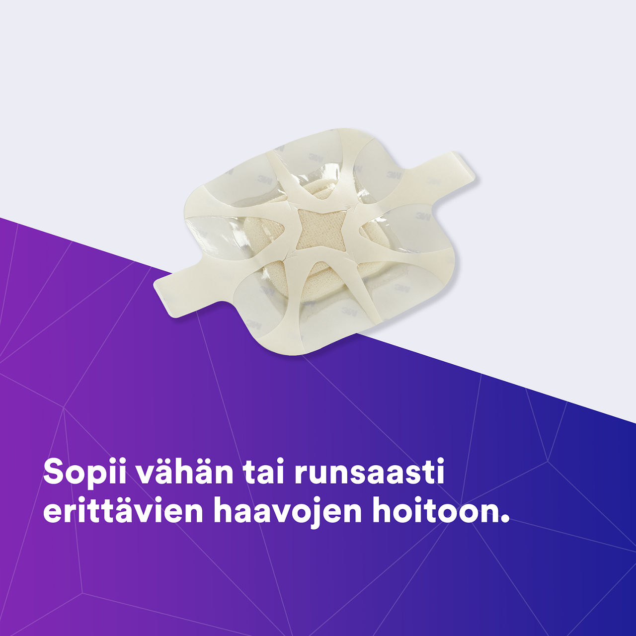 (1) Tegaderm HP Foam: auttaa vastaamaan vähän tai paljon erittävien haavojen haasteisiin - 90610