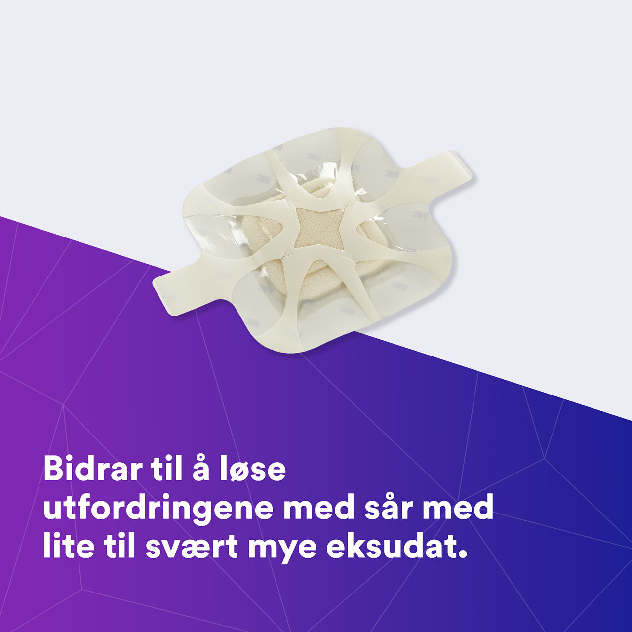 (1) Tegaderm HP Foam: Hjelper til å møte utfordringene ved lite til sterkt væskende sår - 90610