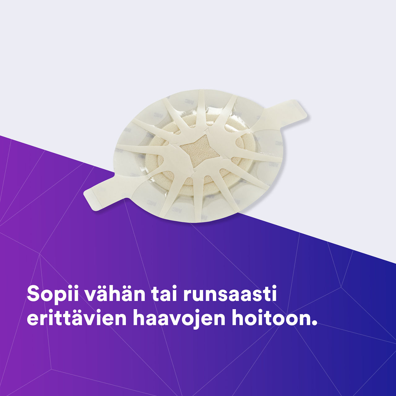 (1) Tegaderm HP Foam: auttaa vastaamaan vähän tai paljon erittävien haavojen haasteisiin -90611