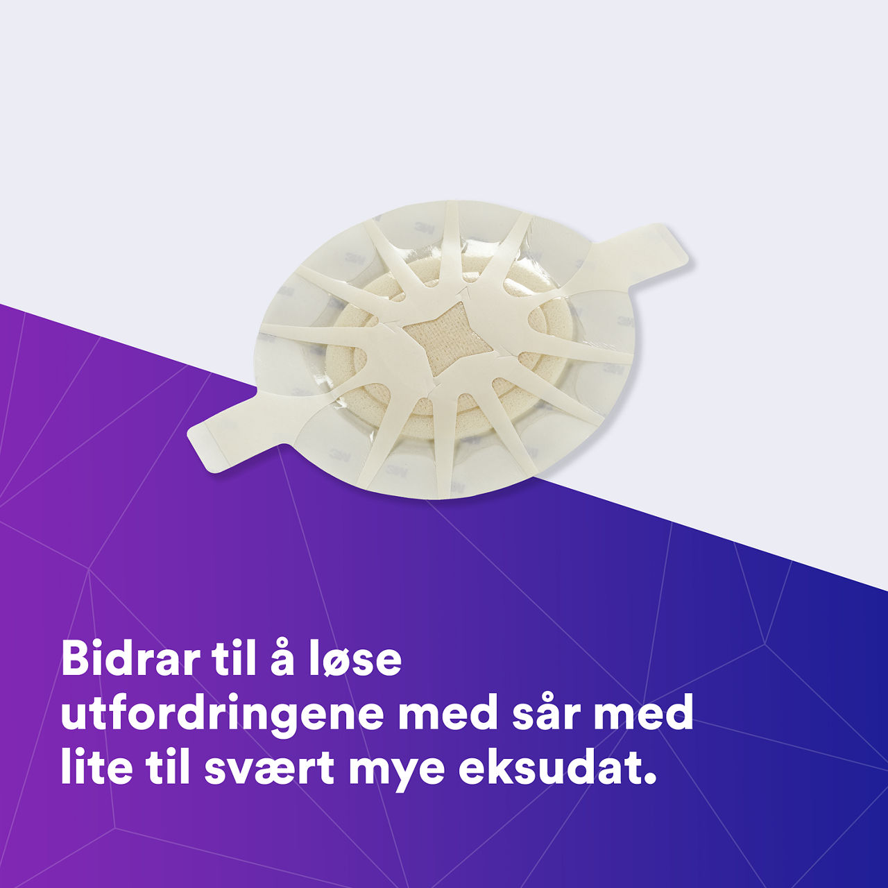 (1) Tegaderm HP Foam: Hjelper til å møte utfordringene ved lite til svært væskende sår - 90611