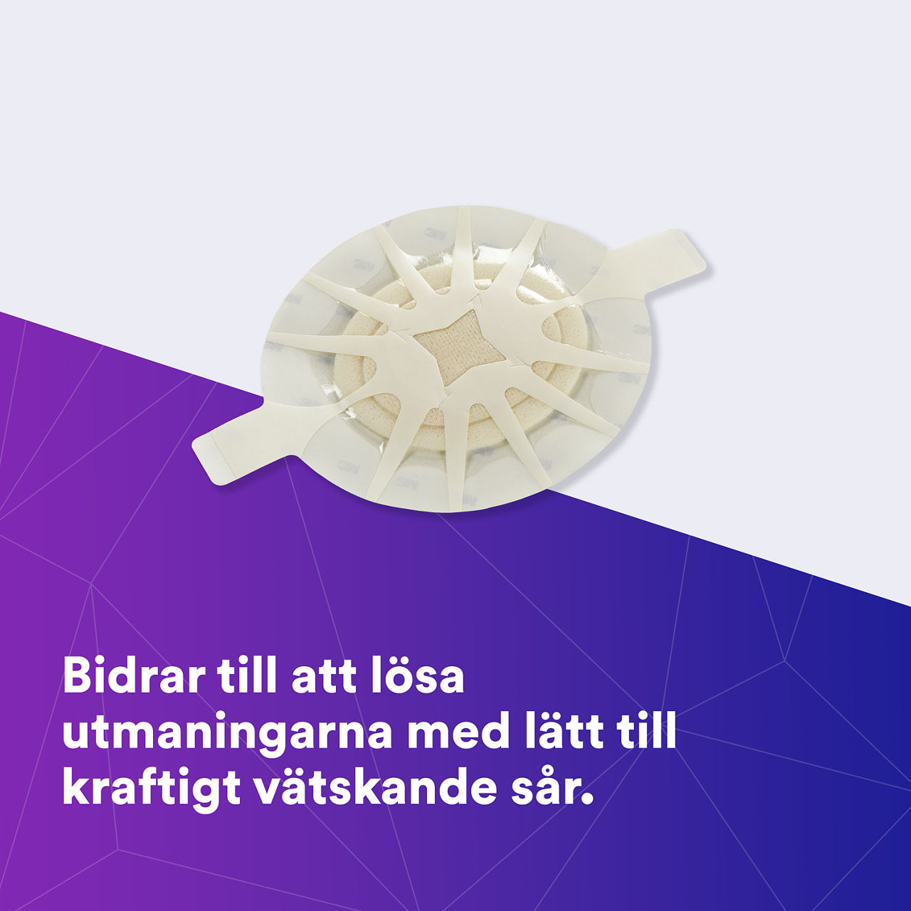 (1) Tegaderm HP Foam: Hjälper till att möta utmaningarna med svagt till starkt vätskande sår - 90611