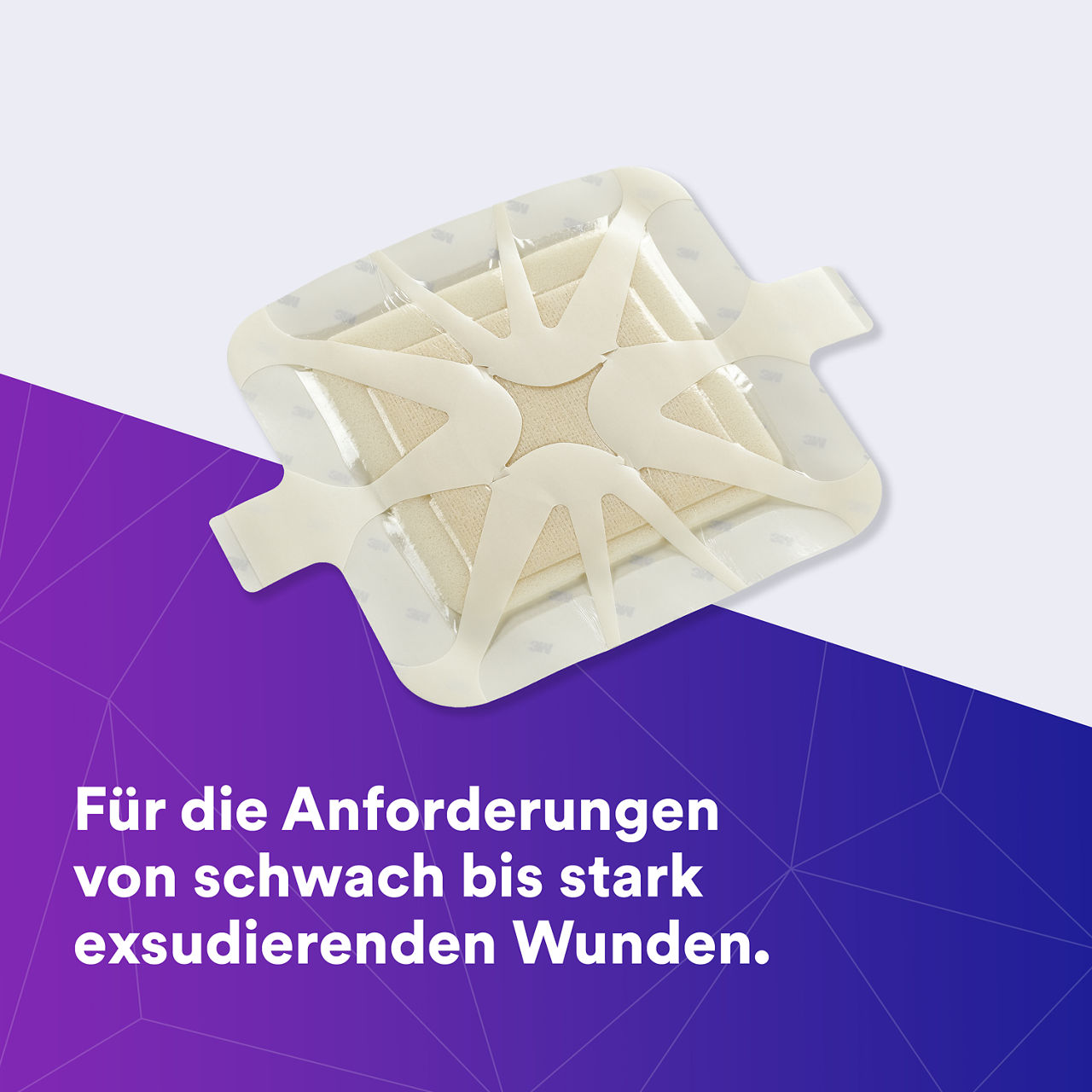 (1) Tegaderm HP Foam: Hilft bei schwach bis stark sezernierenden Wunden - 90612