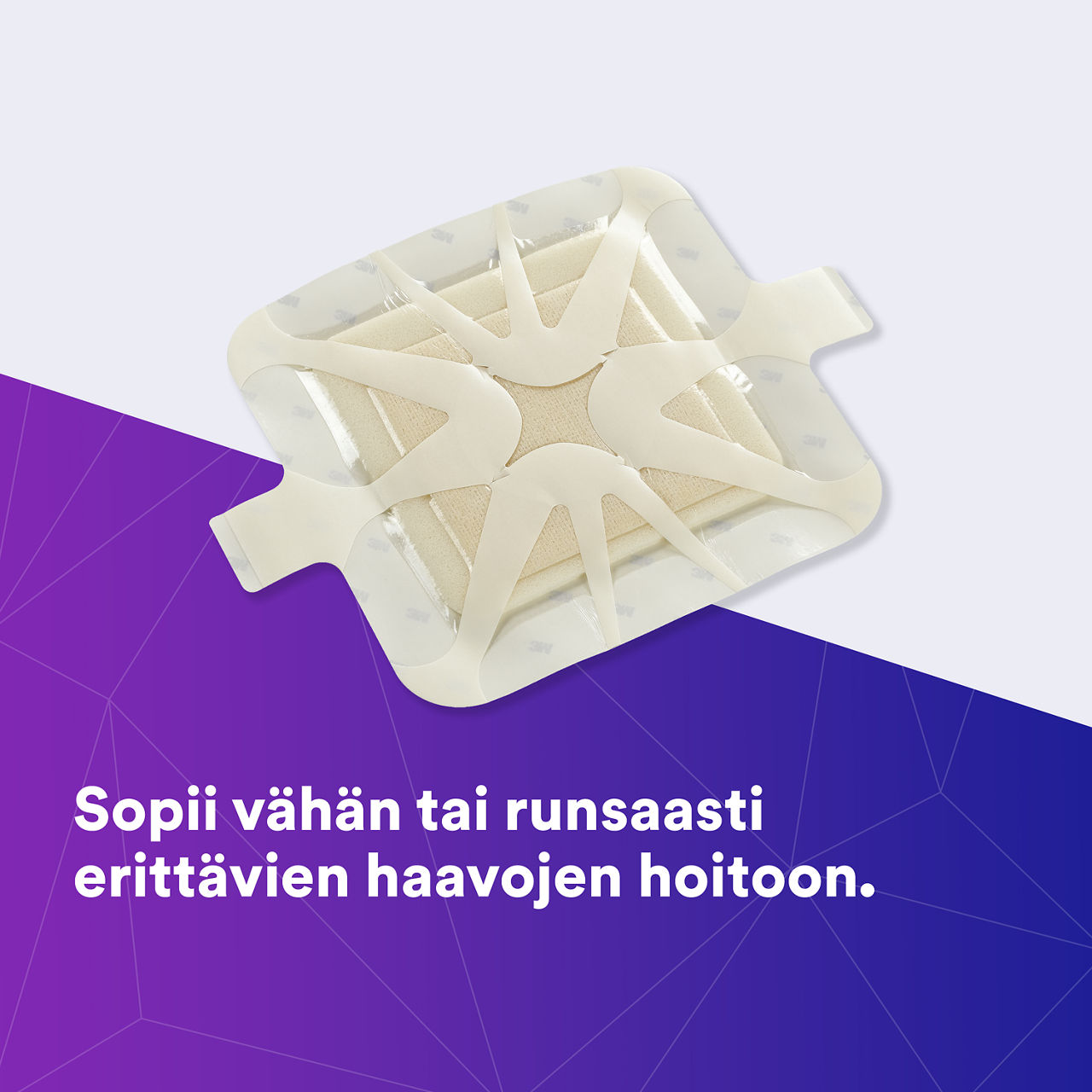 (1) Tegaderm HP Foam: auttaa vastaamaan vähän tai paljon erittävien haavojen haasteisiin - 90612