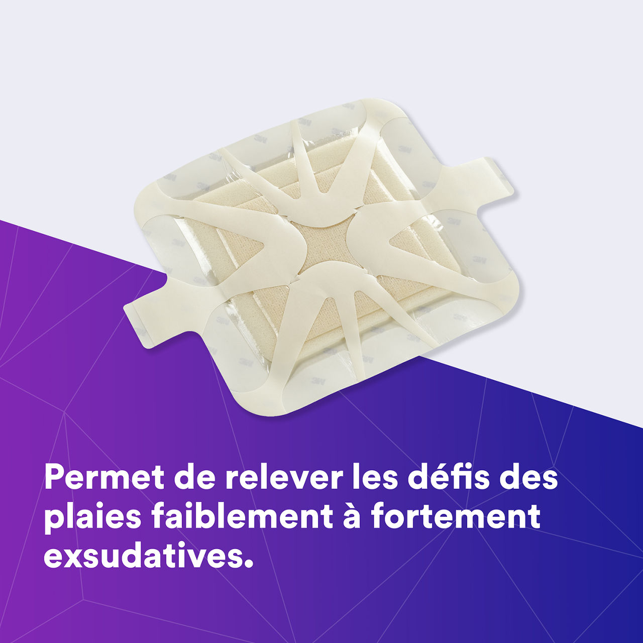 (1) Tegaderm HP Foam: Helps to meet the challenges of low to highly exuding wounds - 90612_fr