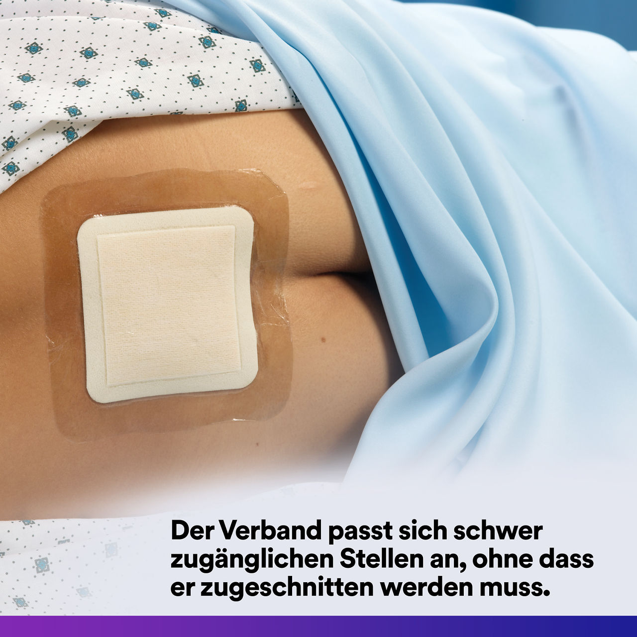 (4)Tegaderm HP Schaumstoff: Atmungsaktive, wasserdichte Folienrückseite - 90612