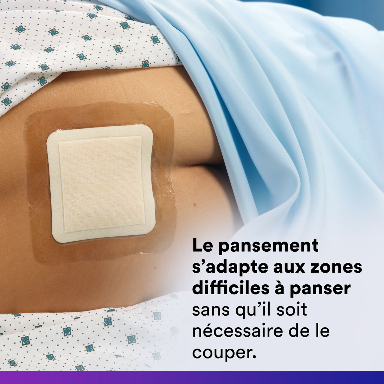 (4)Tegaderm HP Foam: Breathable waterproof film backing - 90612_fr