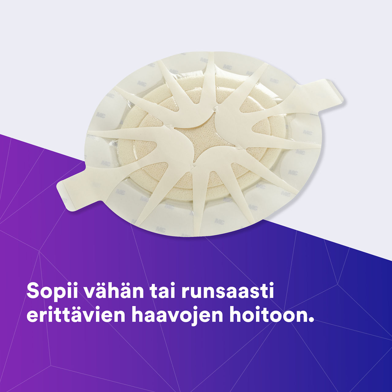 (1) Tegaderm HP Foam: auttaa vastaamaan vähän tai paljon erittävien haavojen haasteisiin - 90613