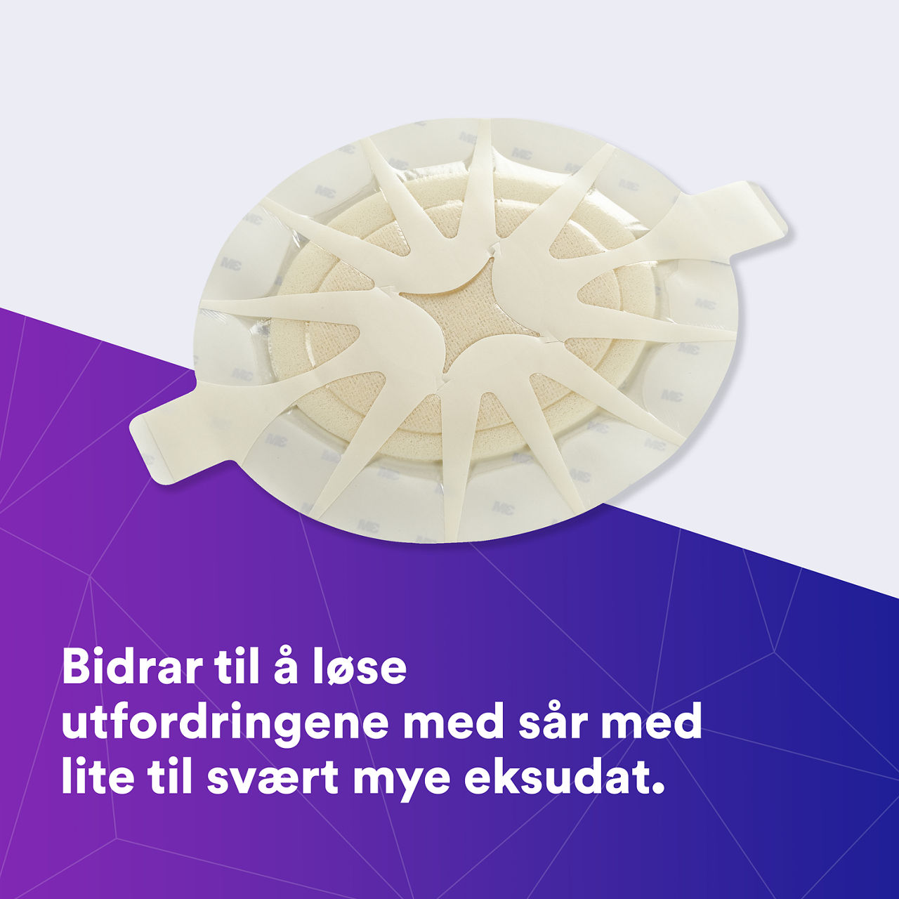 (1) Tegaderm HP Foam: Hjelper til å møte utfordringene ved lite til sterkt væskende sår - 90613