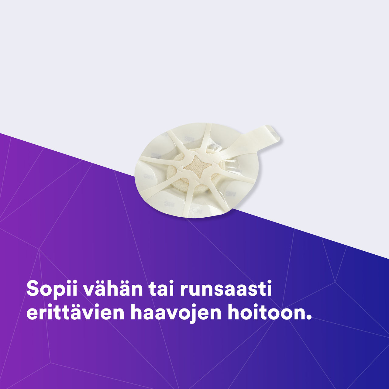 (1) Tegaderm HP Foam: auttaa vastaamaan vähän tai paljon erittävien haavojen haasteisiin - 90614