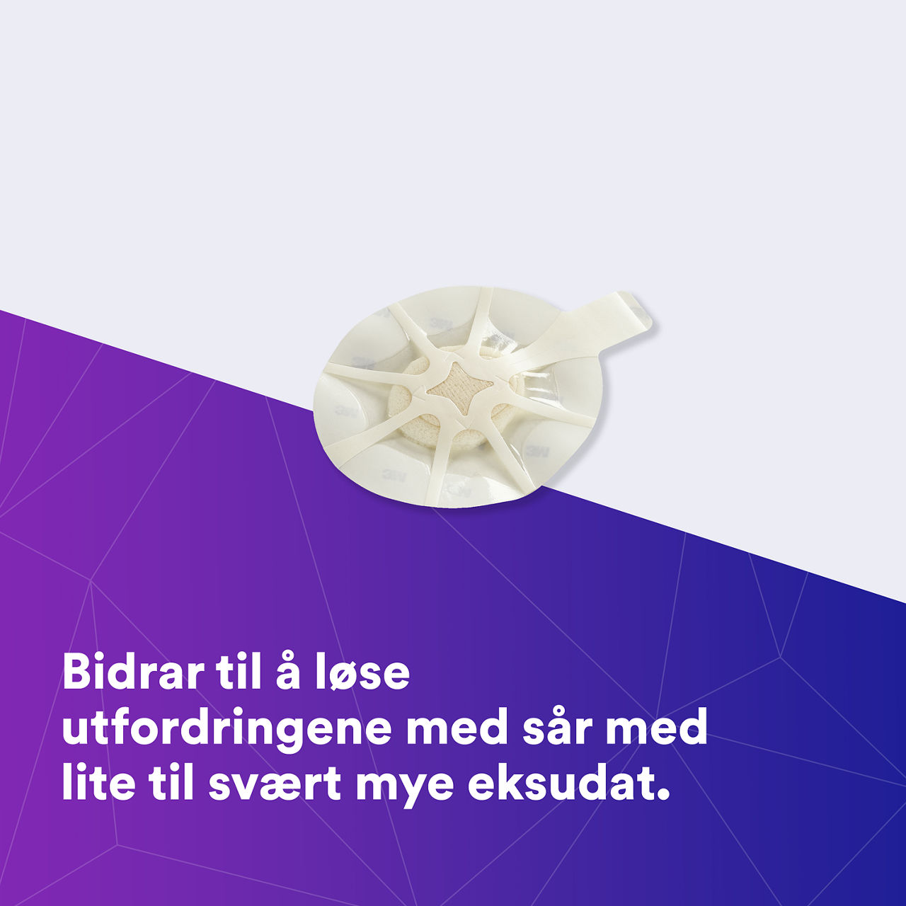 (1) Tegaderm HP Foam: Hjelper til å møte utfordringene ved lite til sterkt væskende sår - 90614