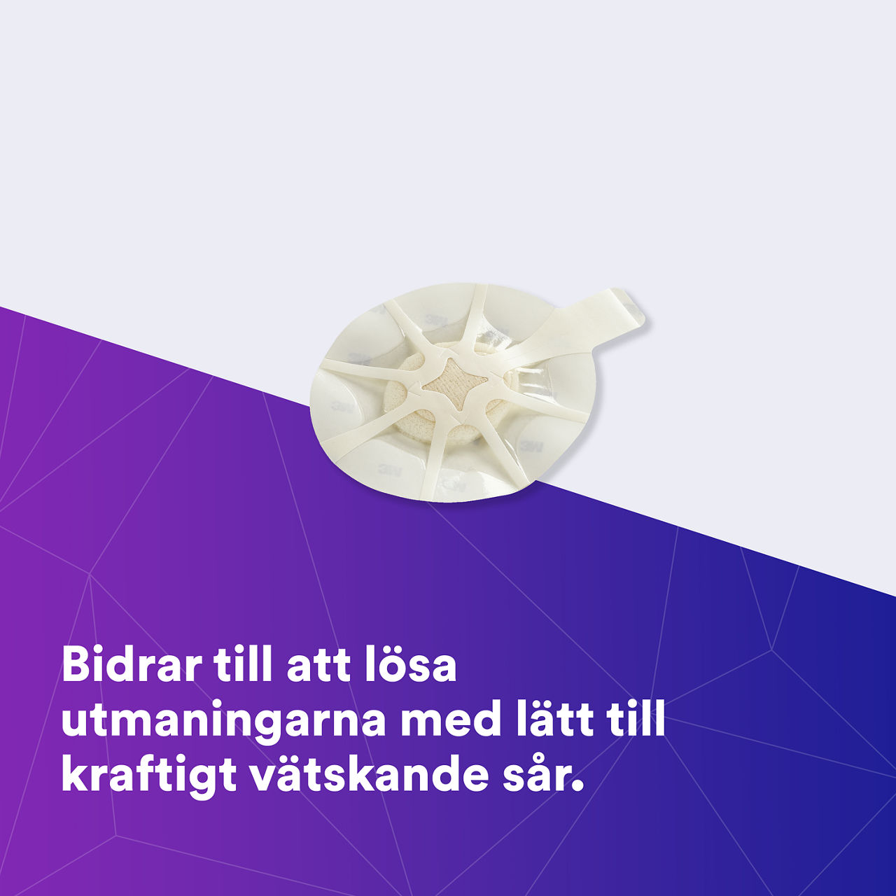 (1) Tegaderm HP Foam: Hjälper till att möta utmaningarna med lågt till mycket vätskande sår - 90614