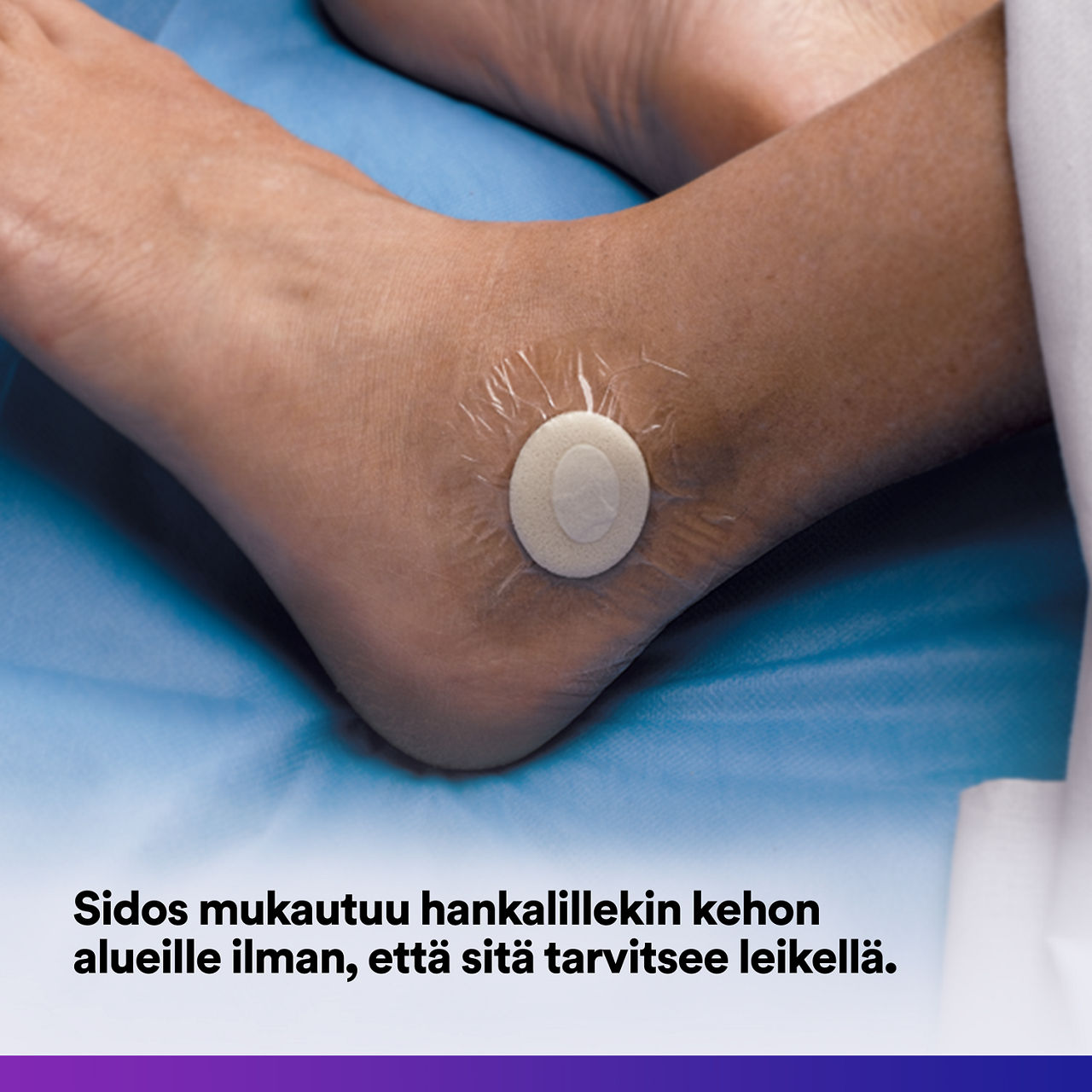 (4)Tegaderm HP Foam: Hengittävä vedenpitävä kalvopohja - 90614 - 90614