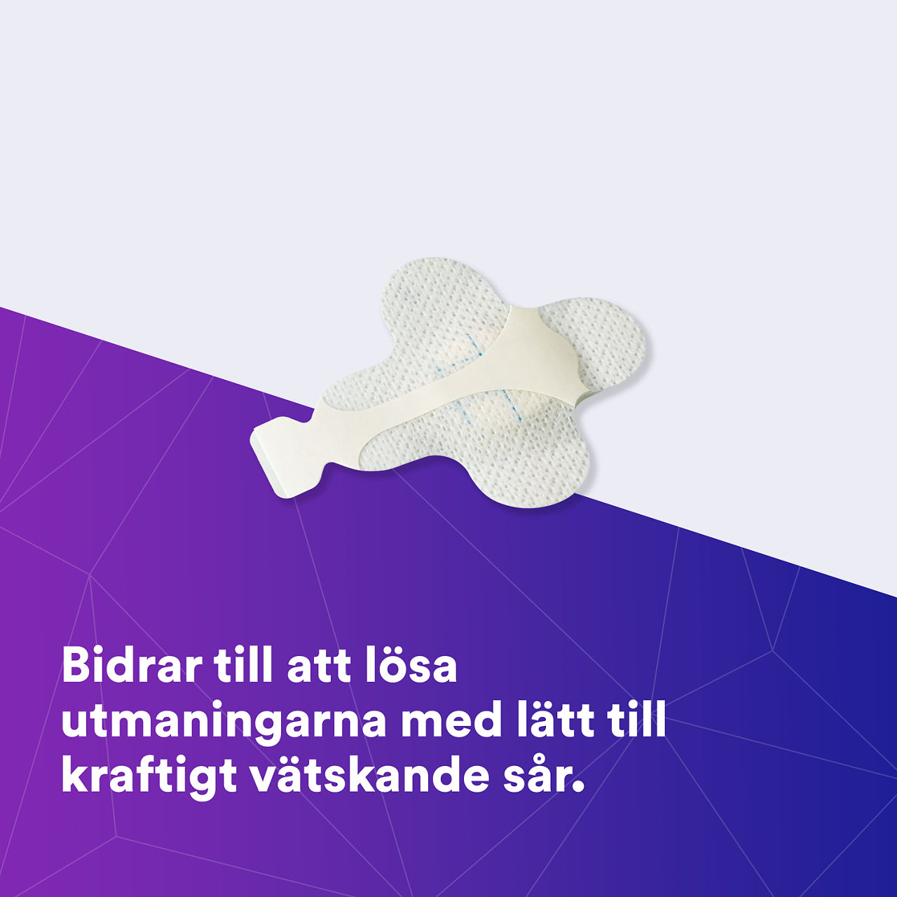 (1) Tegaderm HP Foam: Hjälper till att möta utmaningarna med svagt till starkt vätskande sår - 90615