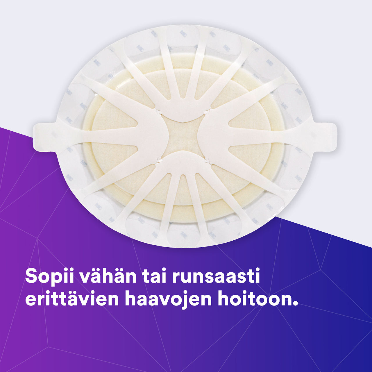 (1) Tegaderm HP Foam: auttaa vastaamaan vähän tai paljon erittävien haavojen haasteisiin - 90616