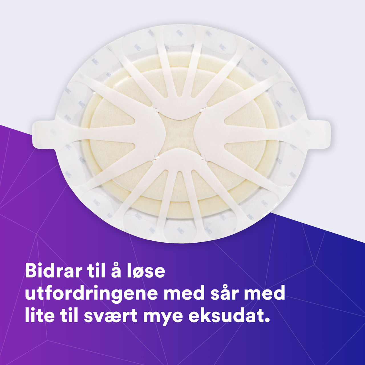 (1) Tegaderm HP Foam: Hjelper til å møte utfordringene ved lite til sterkt væskende sår - 90616