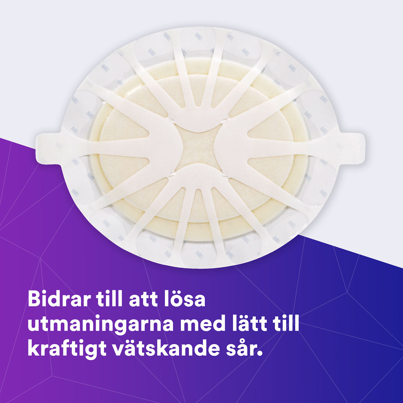 (1) Tegaderm HP Foam: Hjälper till att möta utmaningarna med svagt till starkt vätskande sår - 90616
