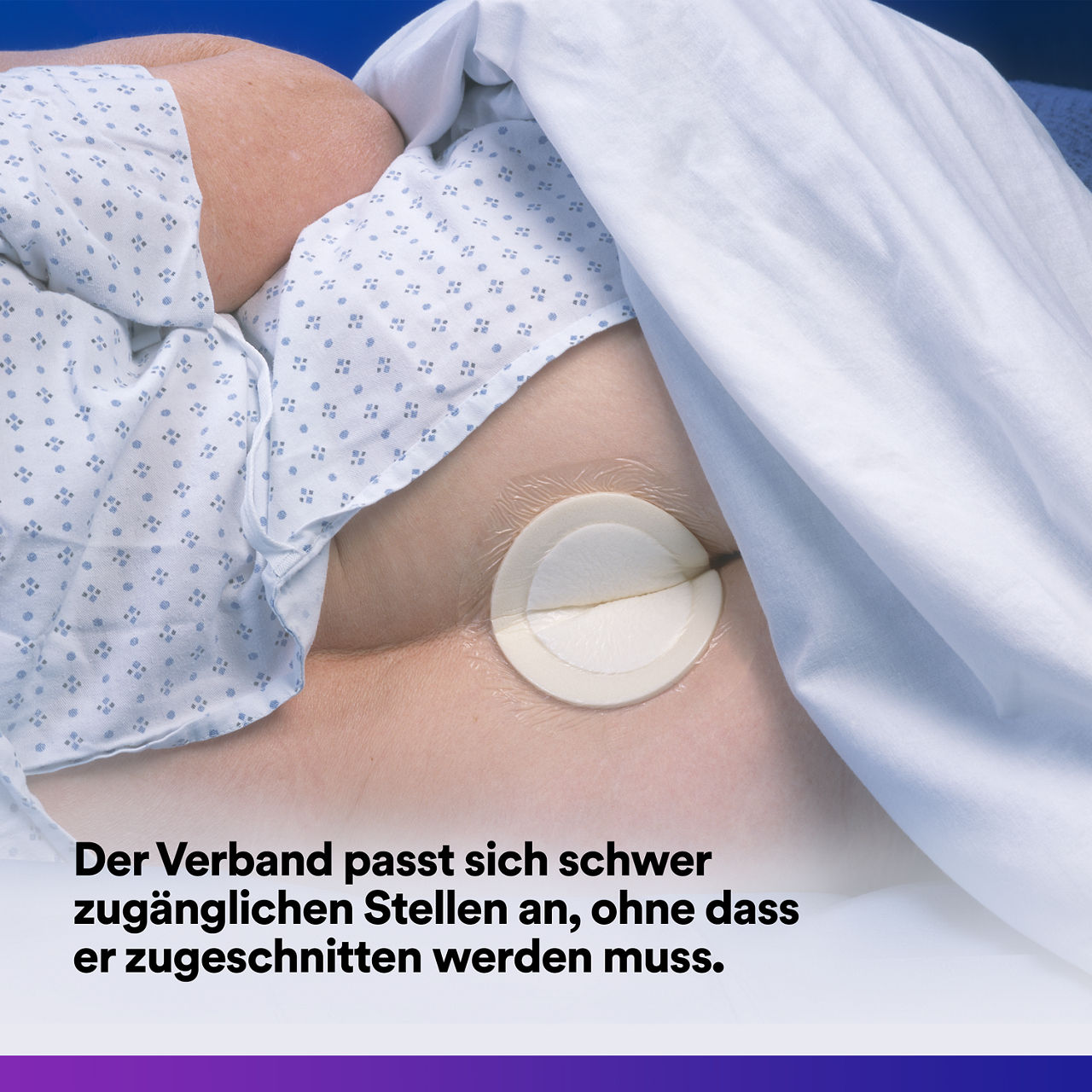 (4)Tegaderm HP Foam: Atmungsaktive, wasserdichte Folienrückseite - 90616