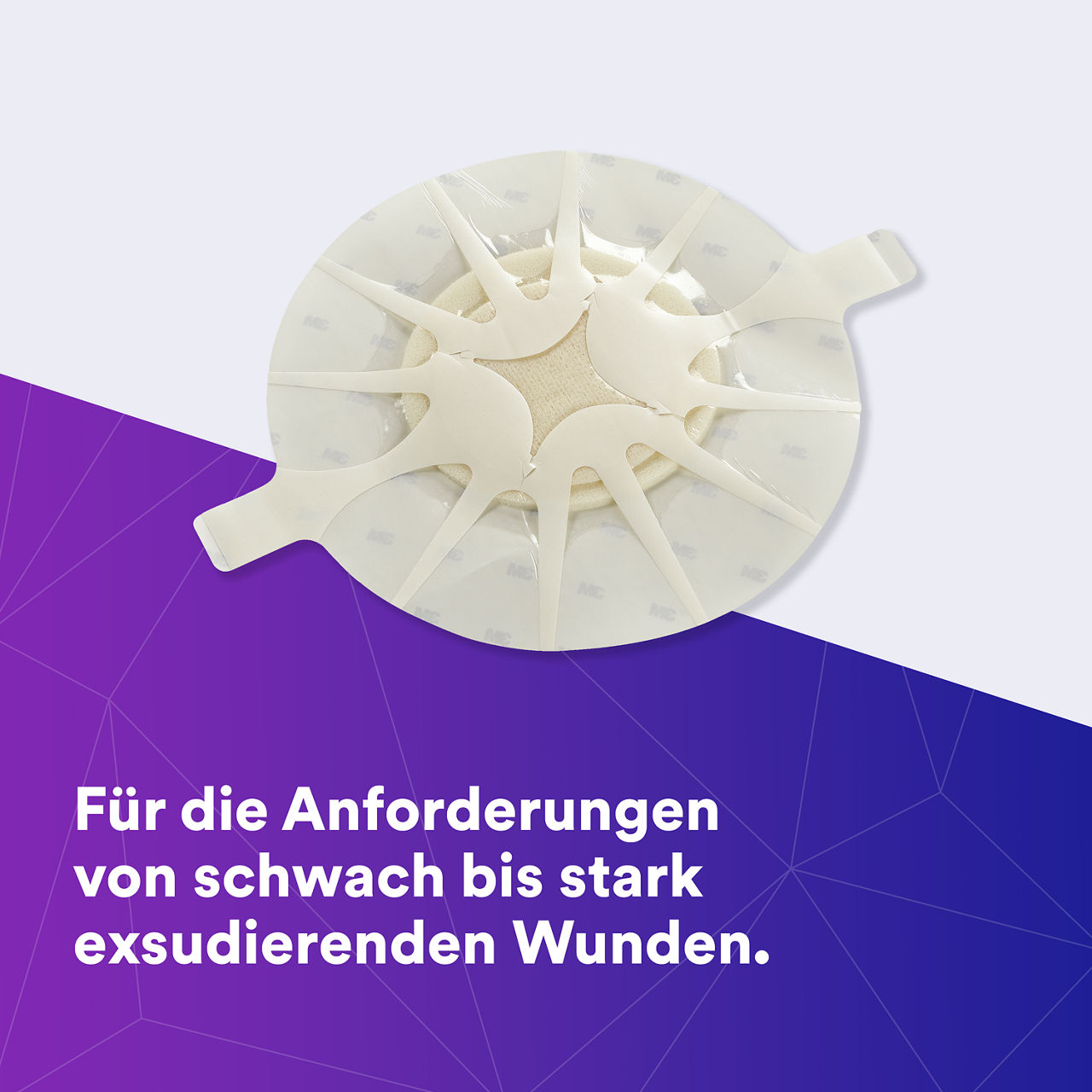 (1) Tegaderm HP Foam: Hilft bei schwach bis stark sezernierenden Wunden - 90619