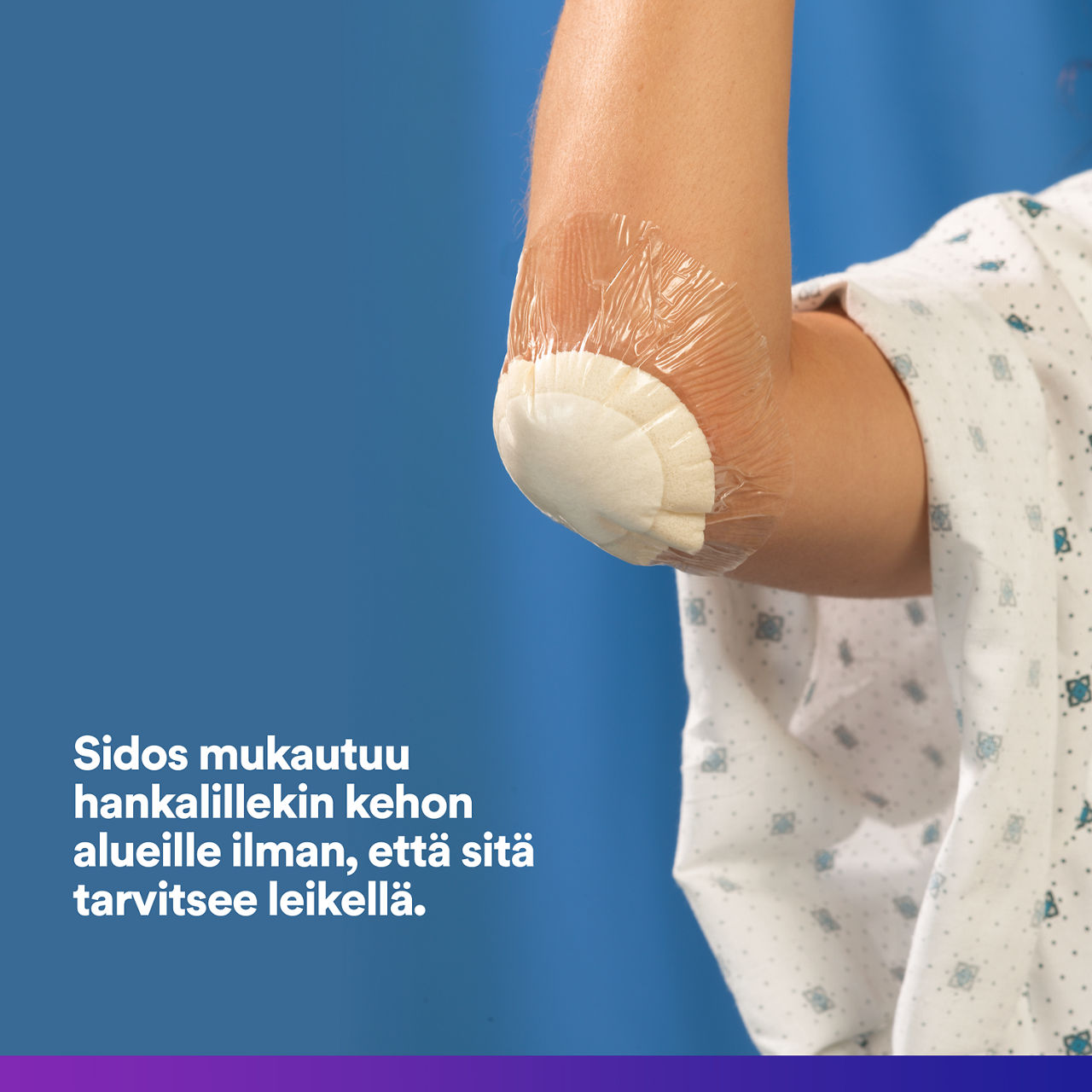 (4)Tegaderm HP Foam: Hengittävä vedenpitävä kalvopohja - 90619