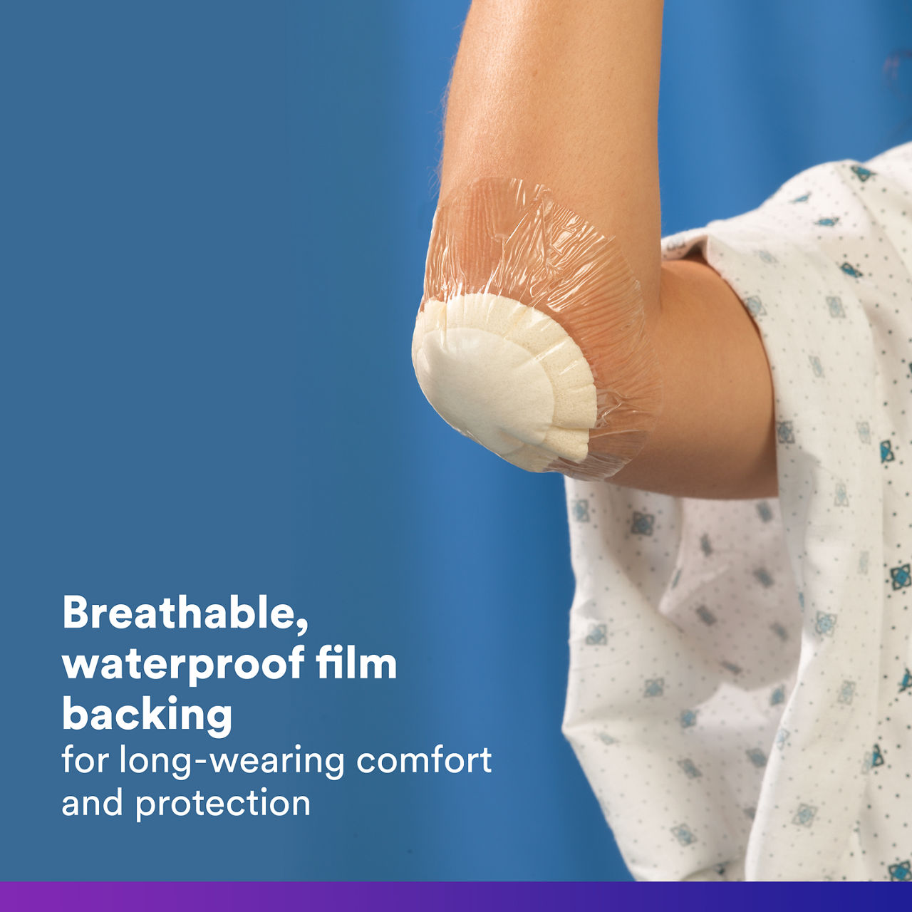 (4)Tegaderm HP Foam: Breathable waterproof film backing - 90619