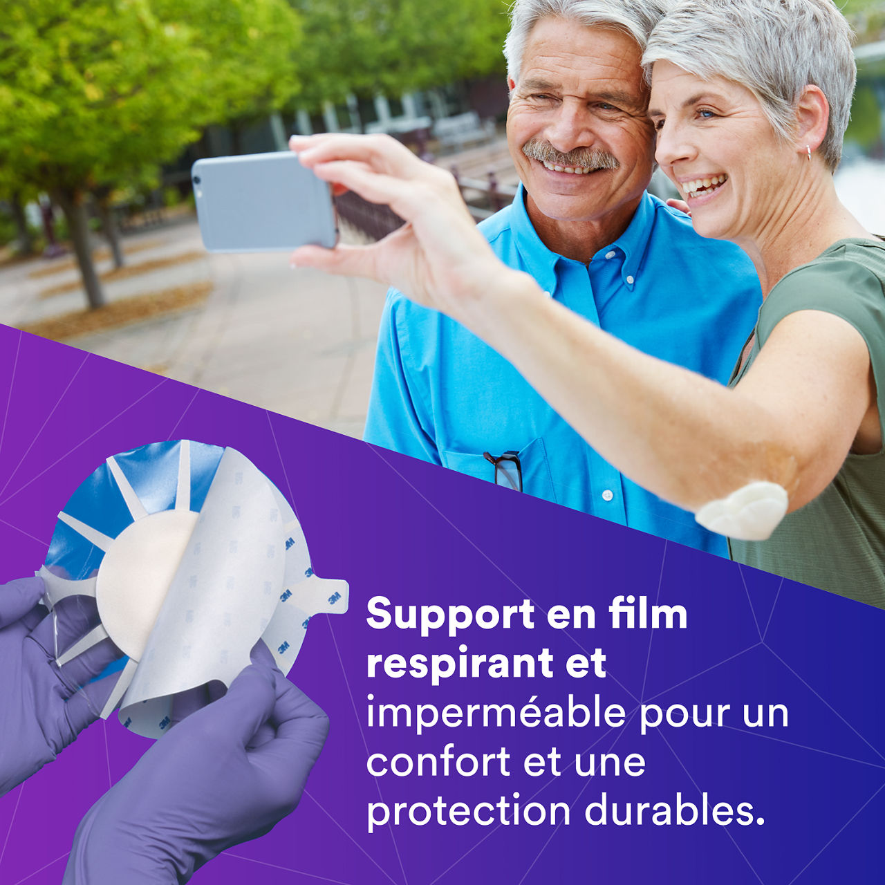 (5) Tegaderm HP Foam: Dressing conforms to difficult areas_fr