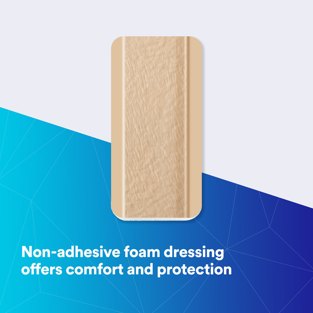 (1) Tegaderm HP Foam Non-Adhesive: Offers comfort and protection (90602)