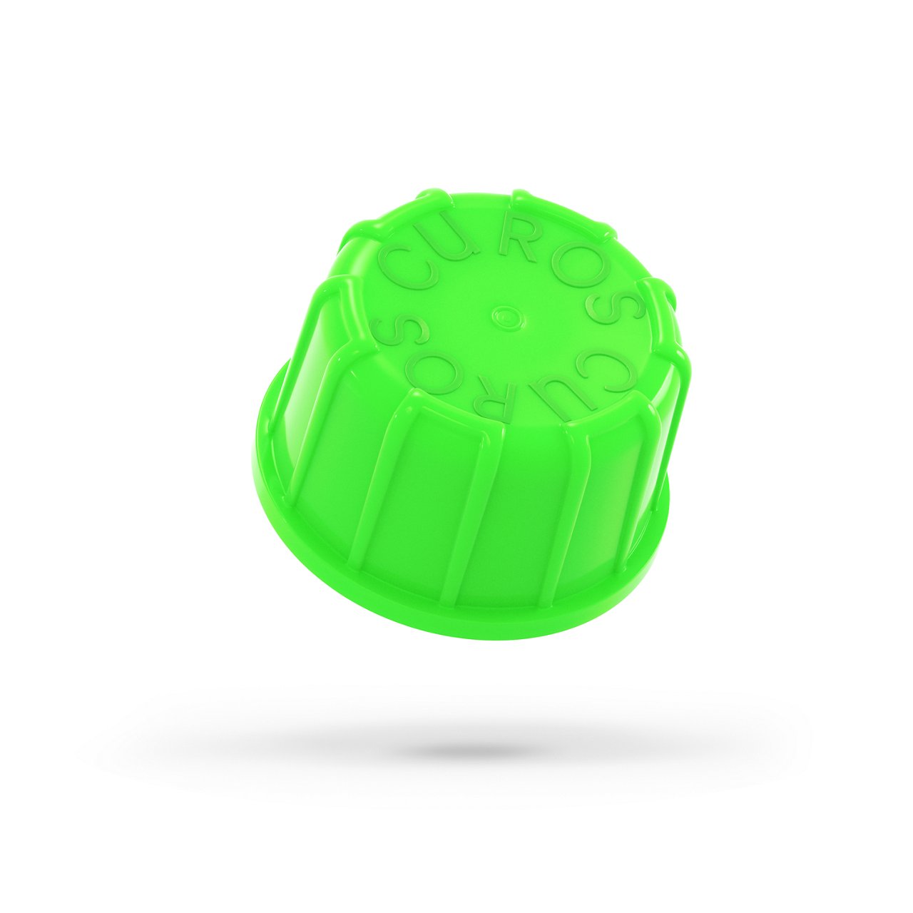 Rendered image of the outer portion of a 3M™ Curos™ Disinfecting Cap for Needleless Connector