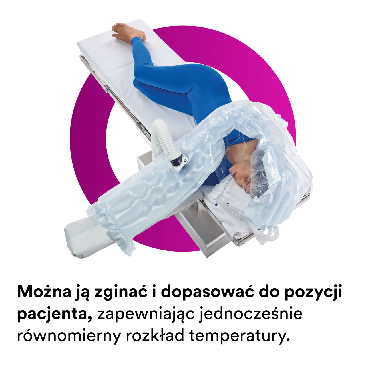 3_Kołdra grzewcza Bair Hugger 622: Wygina się i dopasowuje do ciała pacjenta
