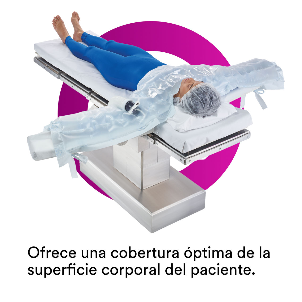 4_Bair Hugger Manta Térmica 622: Ofrece una cobertura óptima de la superficie corporal del paciente